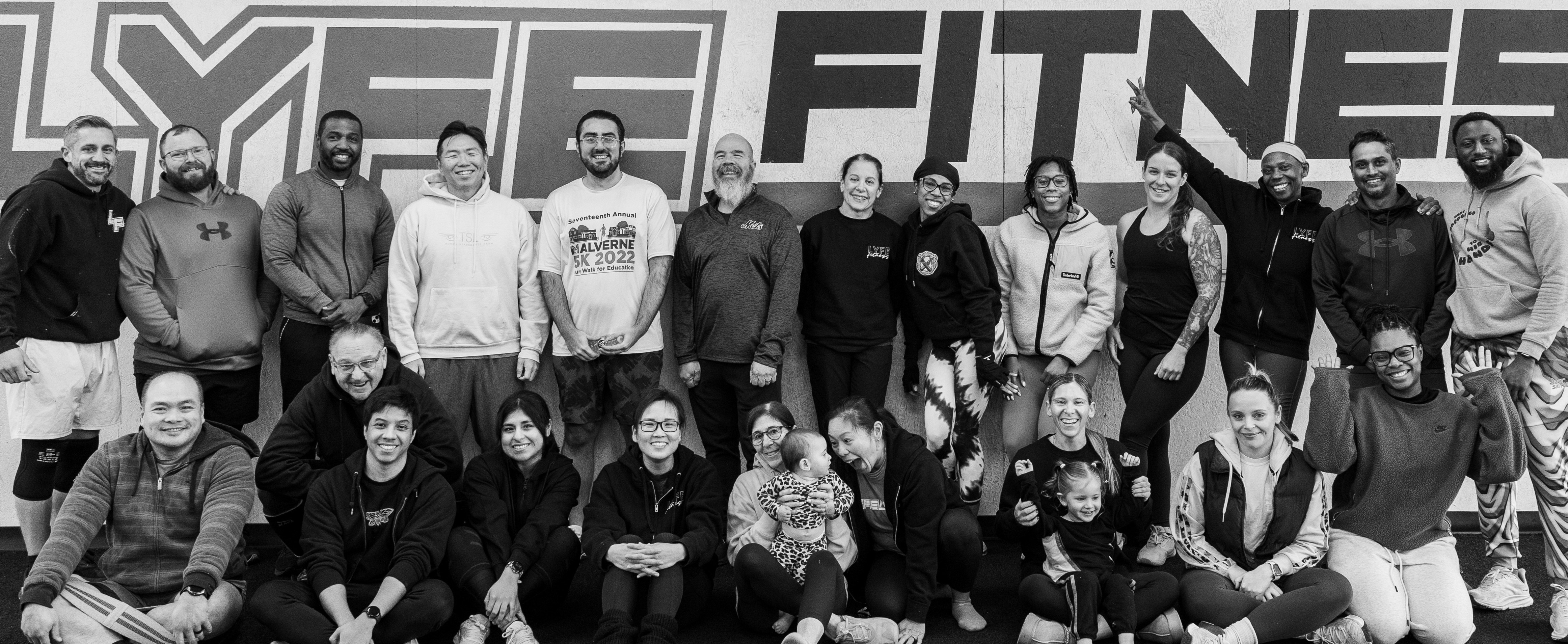 Athletes training at Lyfe Fitness